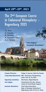 Cover Flyer Endonasal Regensburg 2023
